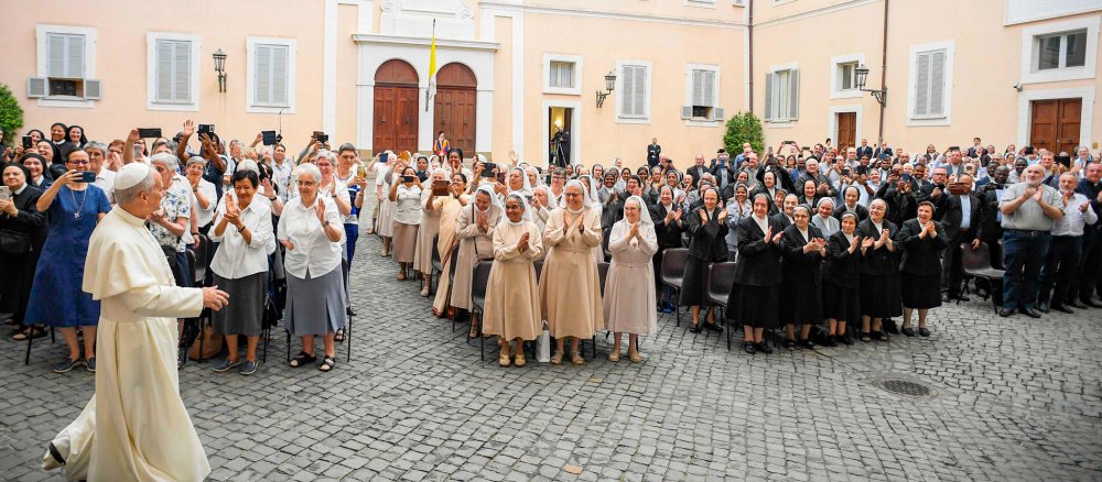 Audienz mit Papst Leo XIV. in Castel Gandolfo