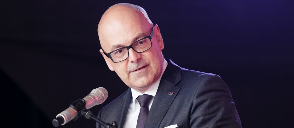 Torsten Albig (SPD), Ministerpräsident Schleswig-Holsteins, spricht am 01.10.2016 in Eutin (Schleswig-Holstein) auf dem Bürgerfest zum 70 jährigen Bestehen des Bundeslandes auf dem Marktplatz.