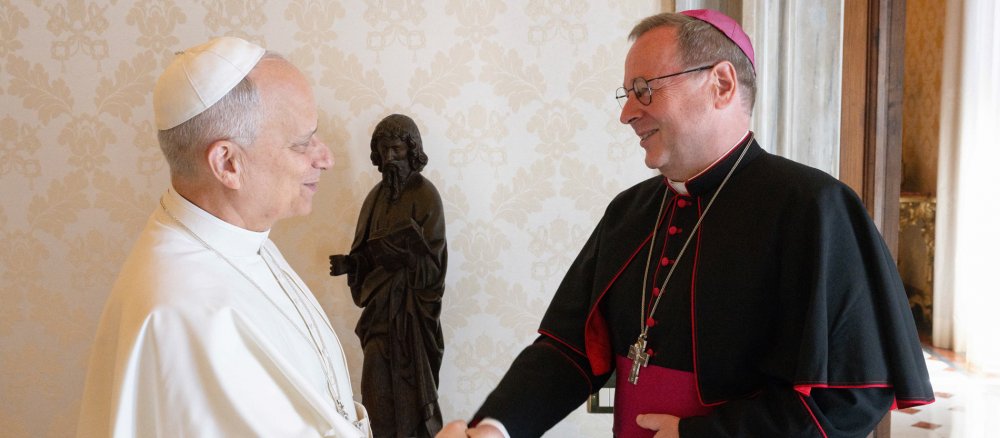 Papst Leo XIV. und Bischof Georg Bätzing