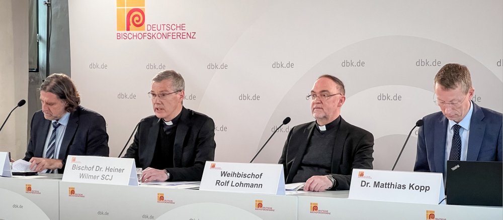 Pressekonferenz bei der Frühjahrsvollversammlung der deutschen Bischofskonferenz