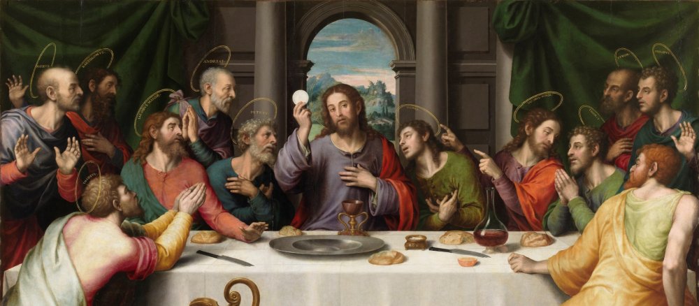 Das letzte Abendmahl Jesu im Kreis der Apostel