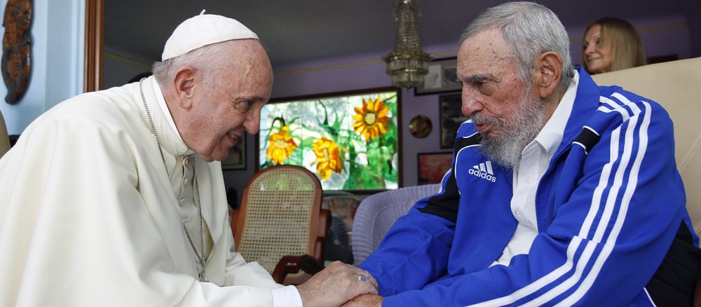 Papst Franziskus und Fidel Castro
