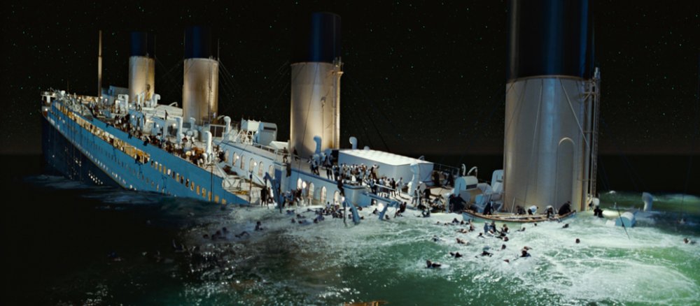 Der Untergang der "Titanic" im gleichnamigen Film von 1997.