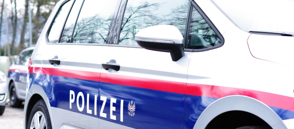 Ein österreichisches Polizeiauto.