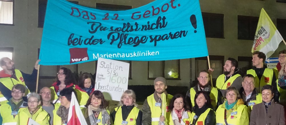 Streik vor Ottweiler Krankenhaus