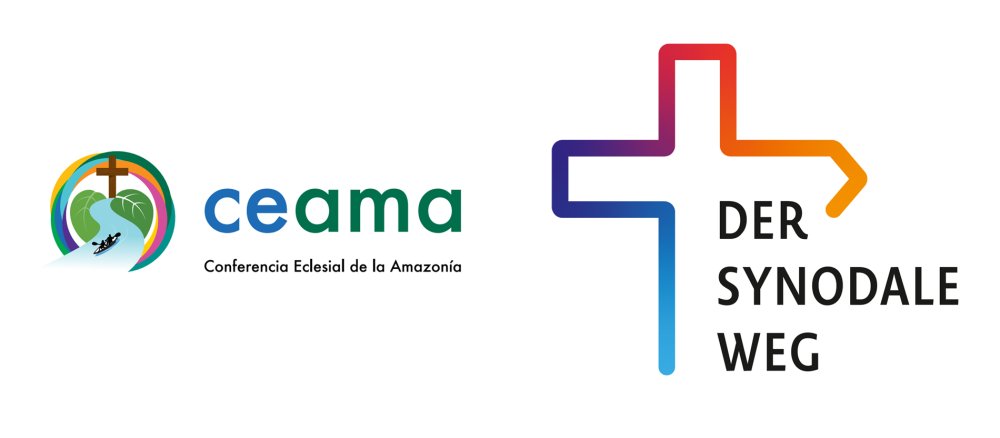 The logos of the CEAMA Church Conference and the Synodal Way