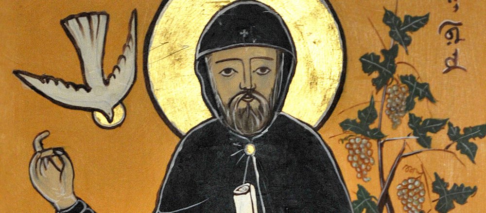Gemaelde Ephraems mit Heiligenschein