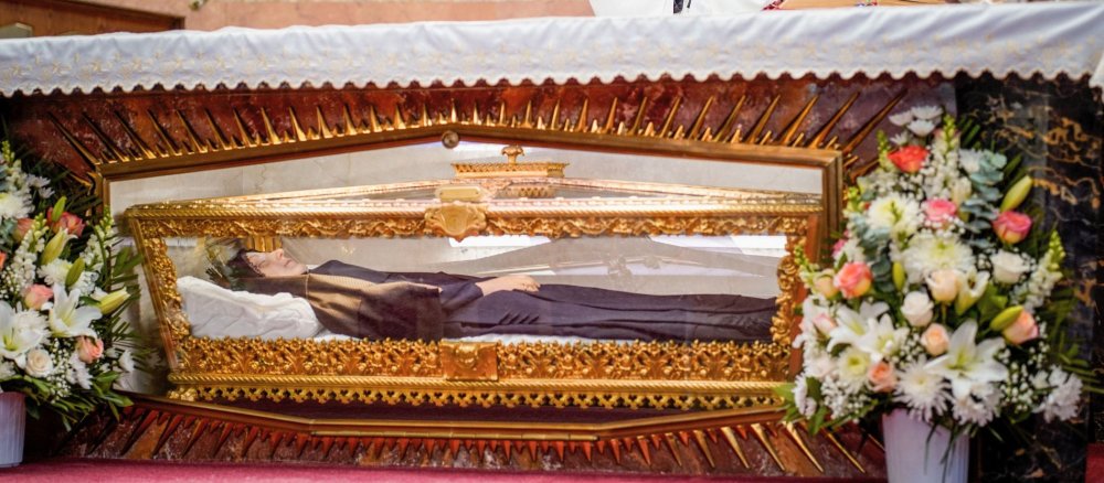 Der Schrein der heiligen Franziska Cabrini in der gleichnamigen Kirche