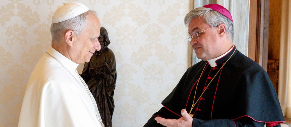 Papst Leo XIV. und Erzbischof Bentz