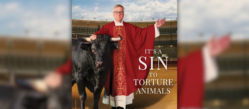 British priest Terry Martin in a campaign against bullfighting
