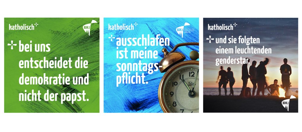 Plakate zur Kampagne des Kölner BDKJ