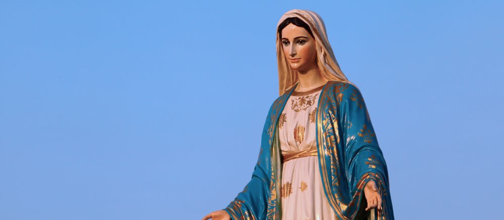 Darstellung der heiligen Maria.