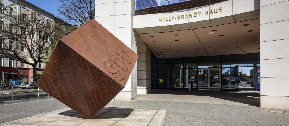 SPD-Parteizentrale in Berlin, das Willy-Brand-Haus