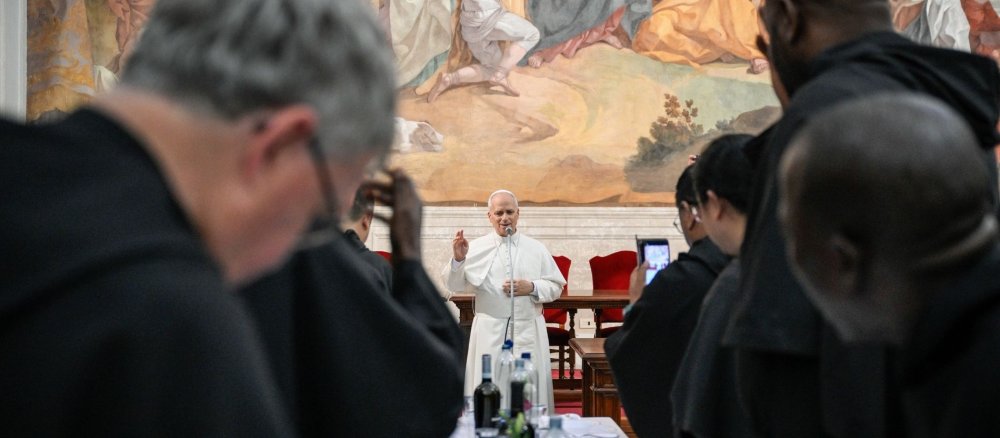 Abendessen mit Papst Leo XIV. und den Augustinern