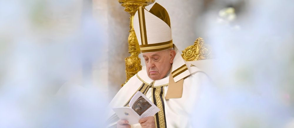 Pope Francis at the Easter liturgy