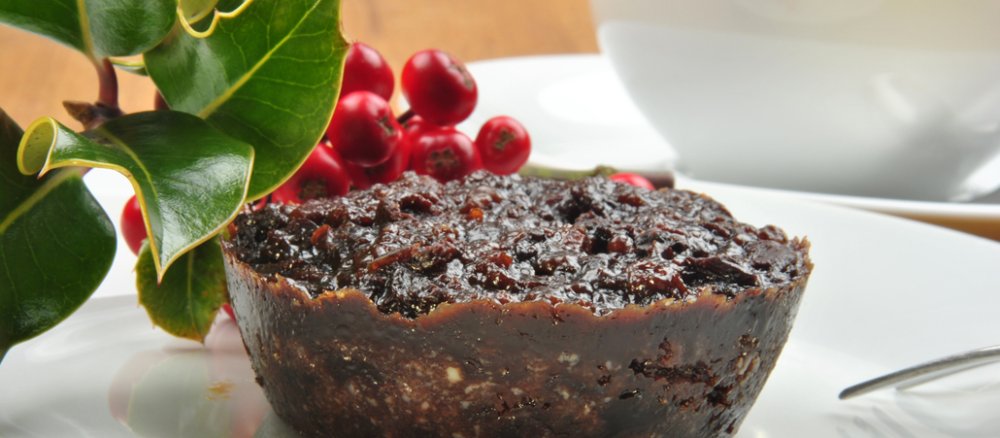 selbst gebackener englischer Weihnachtskuchen
