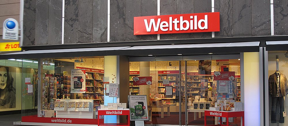 Eine Weltbild-Filiale in Fulda.
