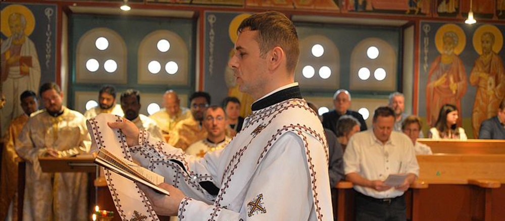 Andrii Khrobak bei seiner Diakonenweihe am 29. Oktober 2023 im Collegium Orientale in Eichstätt.