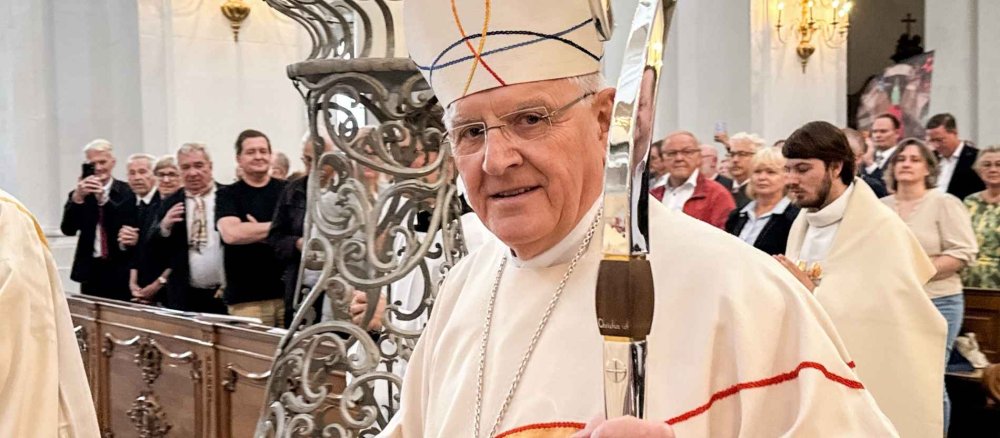 Heinrich Timmerevers, emeritierter Bischof von Dresden-Meißen, beim Festgottesdienst zu seinem Bischofsjubiläum und Abschied