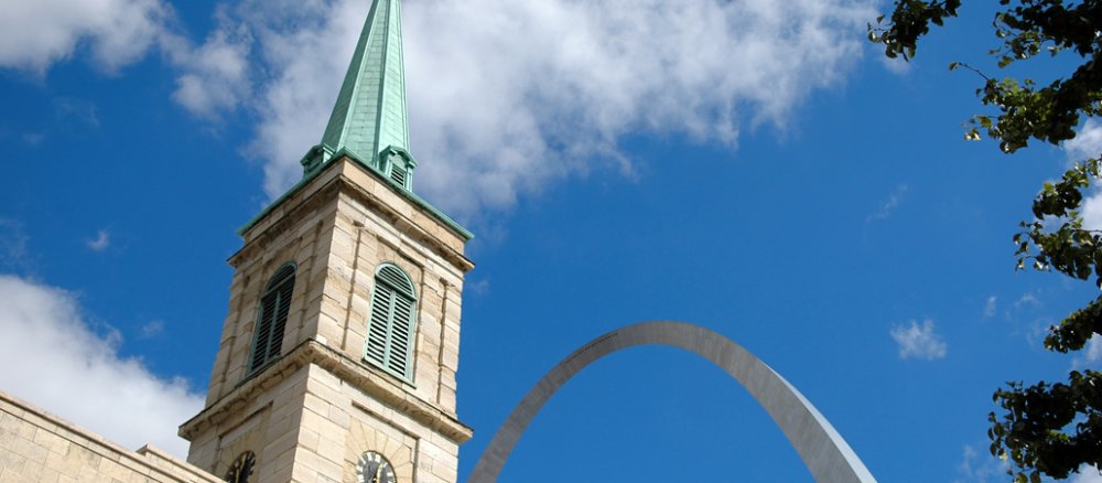 Die Alte Kathedrale von St. Louis (Missouri).