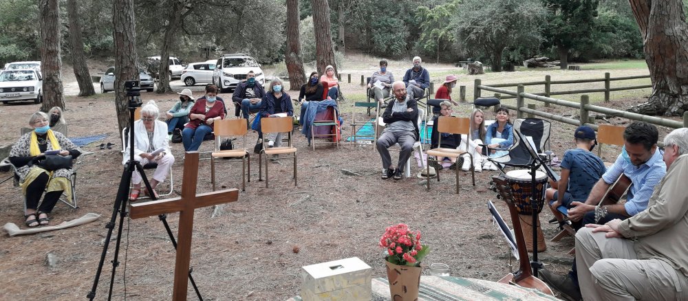 Ein Open-Air Gottesdienst der deutschsprachigen Gemeinde in Kapstadt