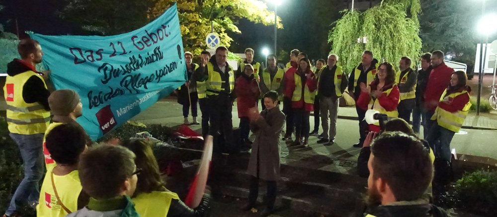 Streik vor Ottweiler Krankenhaus