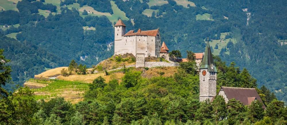 Kathedrale St. Florin in Vaduz in Liechtenstein
