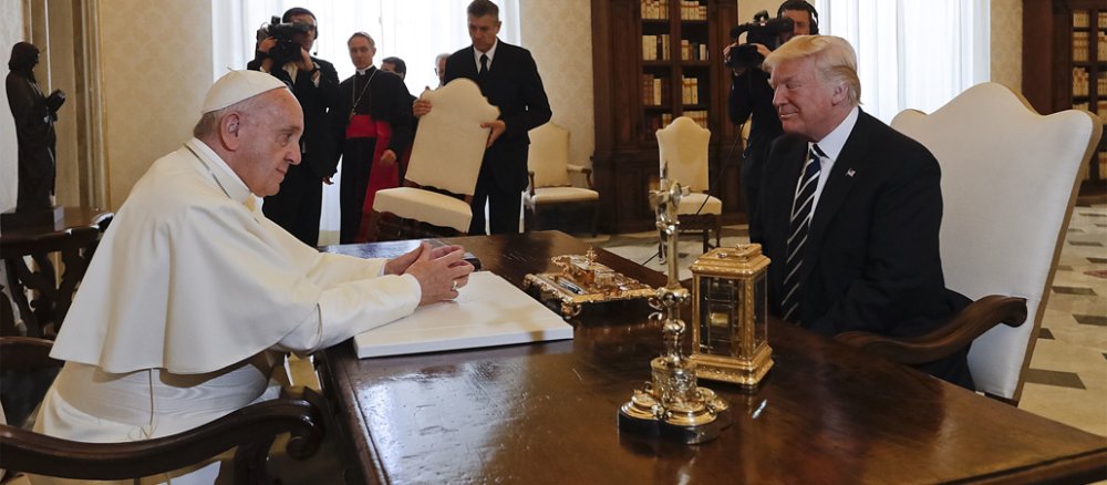 Papst Franziskus empfängt US-Präsident Donald Trump zu einer Privataudienz