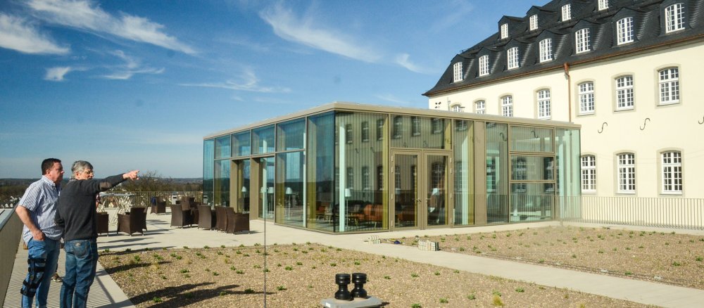 Neubau des Katholisch-Sozialen-Instituts (KSI) im ehemaligen Benediktinerkloster auf dem Michaelsberg in Siegburg