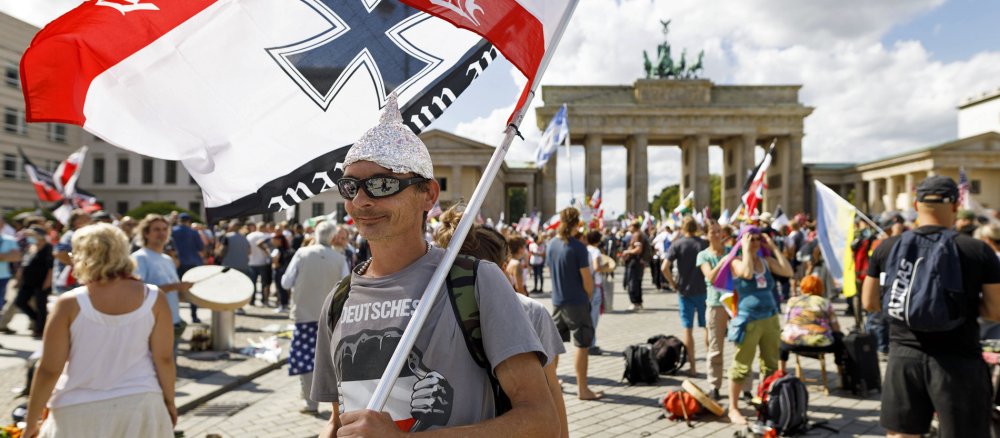 Eine Demo gegen Corona-Maßnahmen