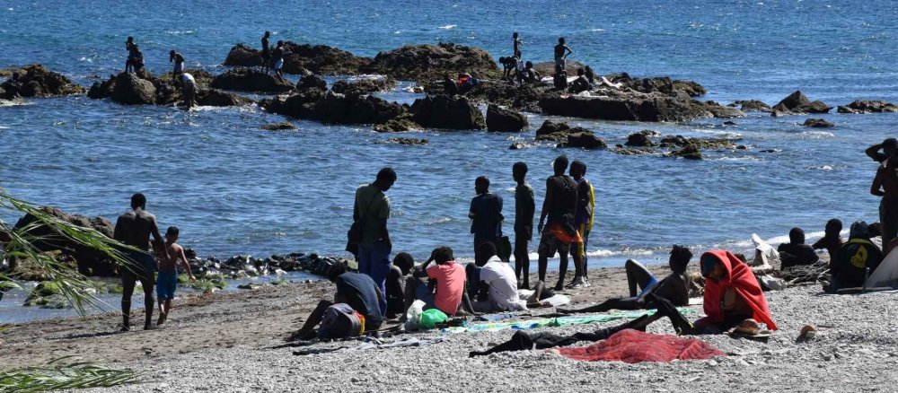 Migranten in Ceuta