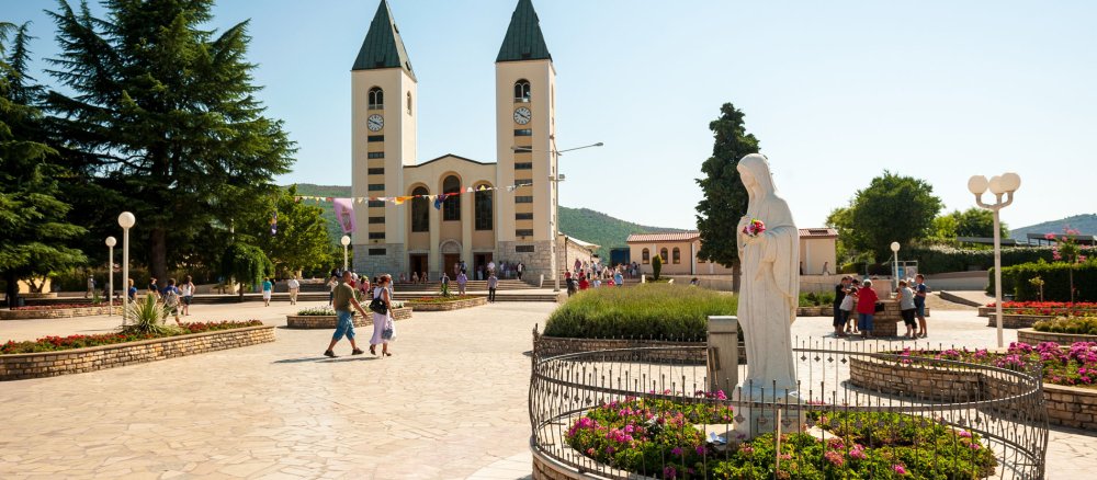 Der Marienwallfahrtsort Medjugorje in Bosnien.