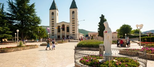 Der Marienwallfahrtsort Medjugorje in Bosnien.