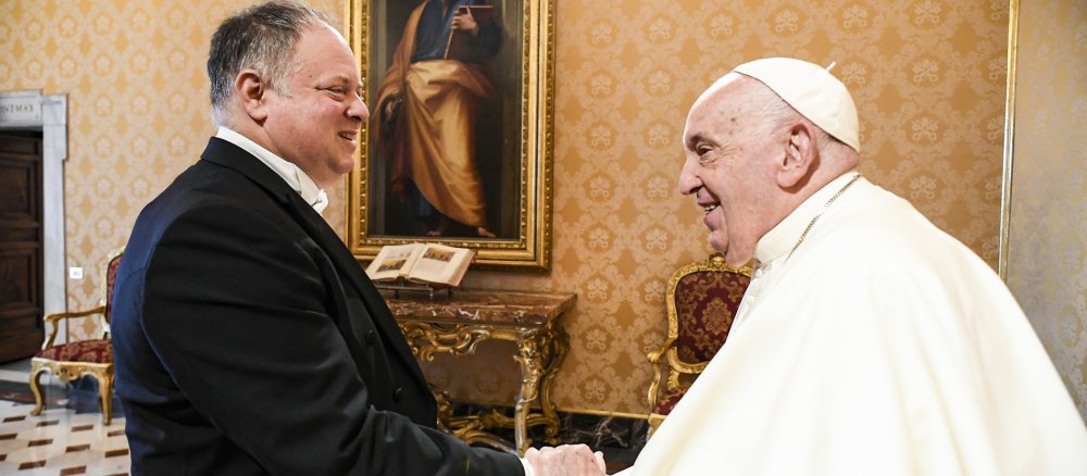 Yaron Sideman und Papst Franziskus