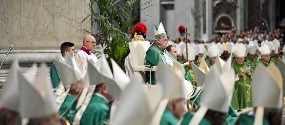 Papst Franziskus im Petersdom