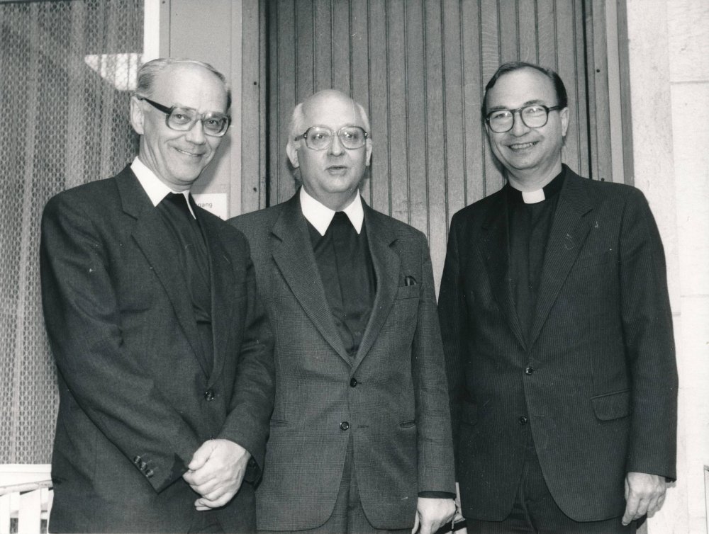 Von links: Der Berliner Weihbischof Wolfgang Weider, Kardinal Georg Sterzinsky und Generalvikar Roland Steinke.
