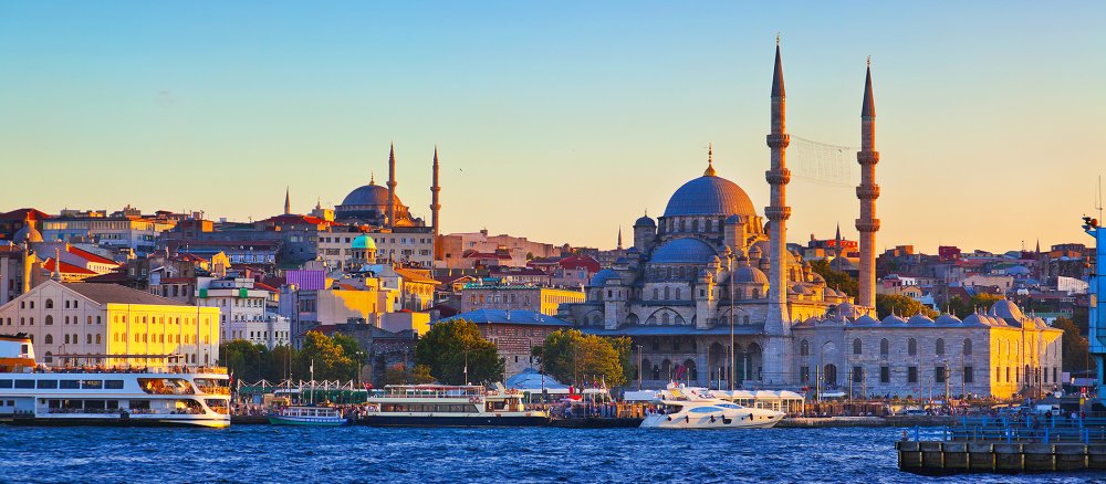 Blick auf die türkische Metropole Istanbul.