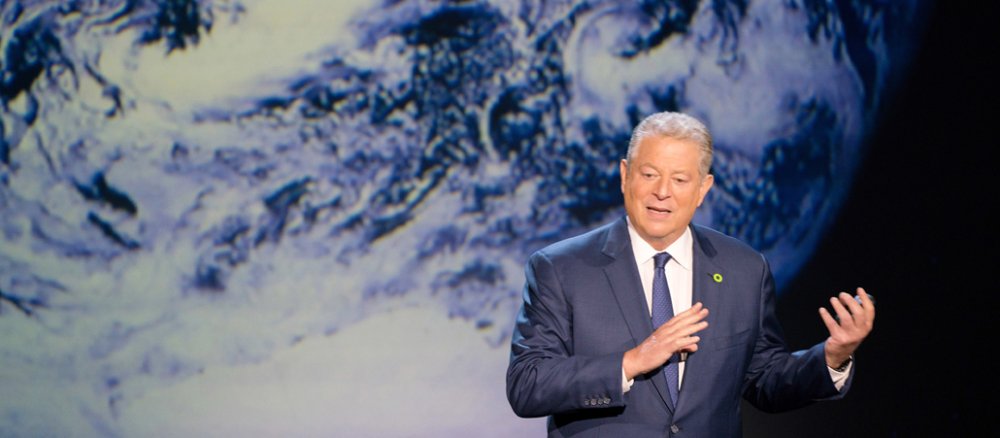 Umweltaktivist Al Gore stellt in Texas seinen neuen Film "An Inconvient Sequel: Truth to Power" vor.