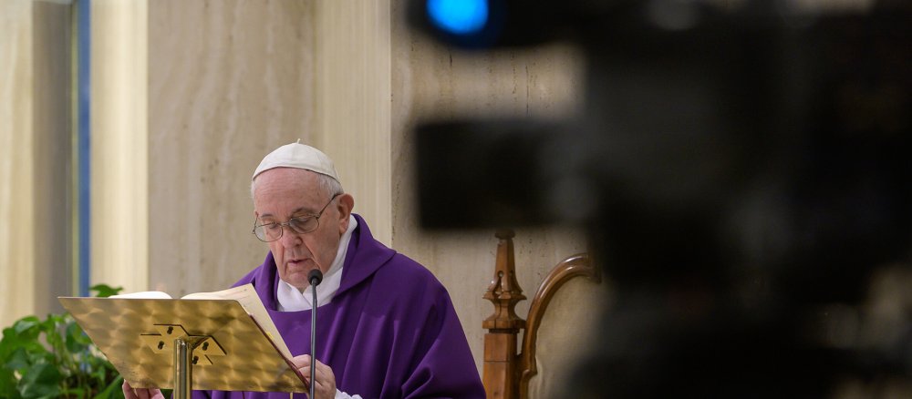 Papstmesse ohne Teilnehmer