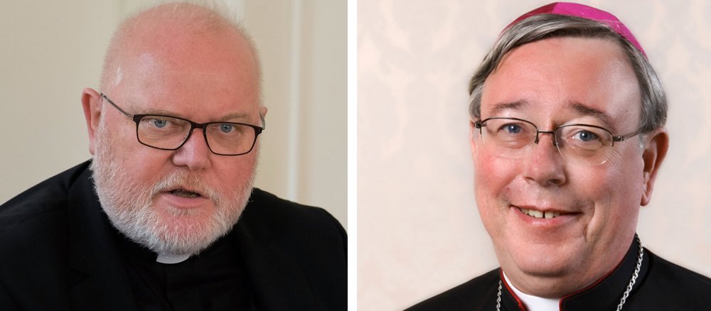 Kardinal Marx und Erzbischof Hollerich in einer Fotomontage