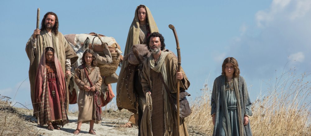 Eine Szene der Heiligen Familie aus dem Film "Der junge Messias".
