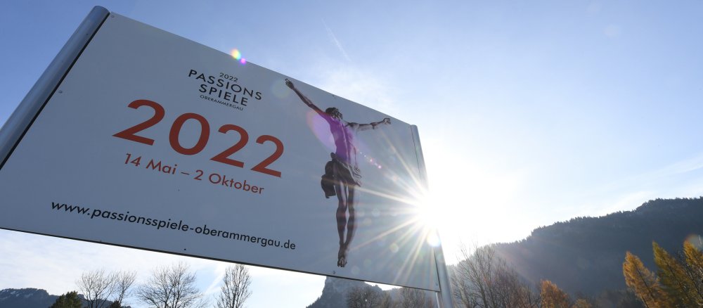 Plakat der Oberammergauer Passionsspiele 2022