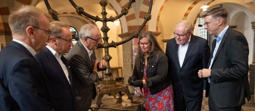 Im Essener Dom freut man sich, die langverschollene Figur wieder ausstellen zu können.