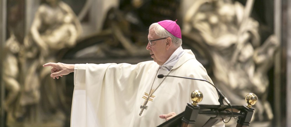 Gottesdienst im Petersdom am 22. Oktober 2015 mit Bischof Norbert Trelle.