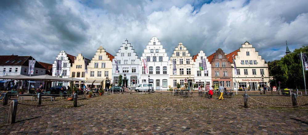 Der Marktplatz in Friedrichstadt