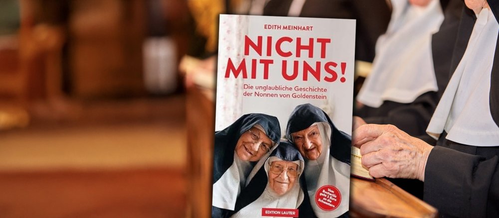 Das Cover des Buchs "Nicht mit uns" zeigt die drei Schwestern von Goldenstein