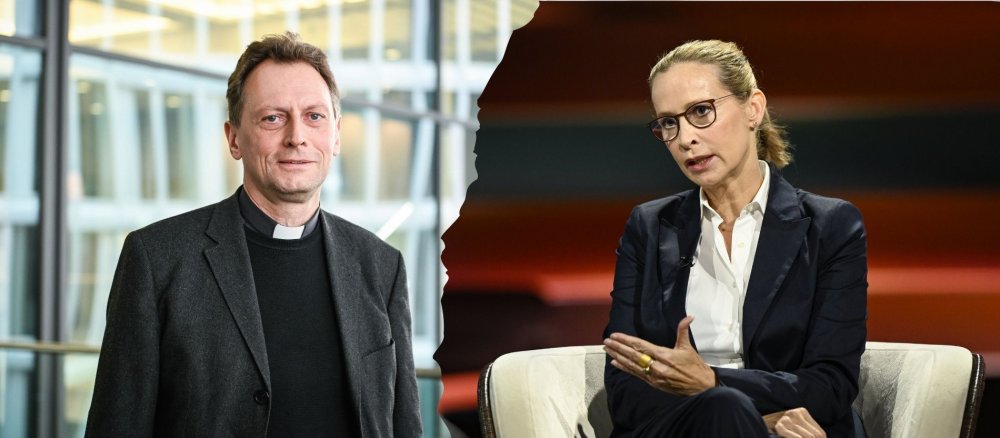 Der Bamberger Erzbischof Herwig Gössl und die Juristin Frauke Brosius-Gersdorf