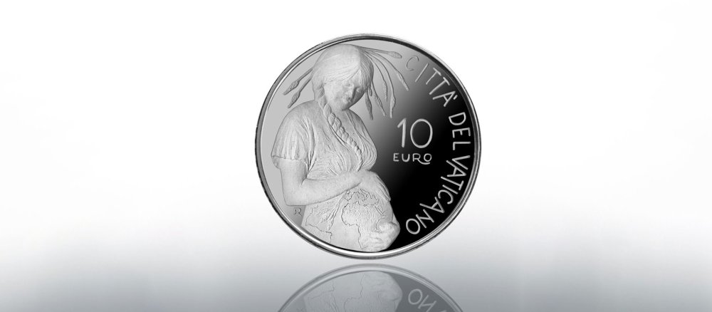 Eine 10-Euro-Sondermünze des Vatikans erinnert an das 50. Jubiläum des Welttags der Erde.