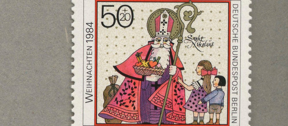 Nikolaus-Briefmarke 1984