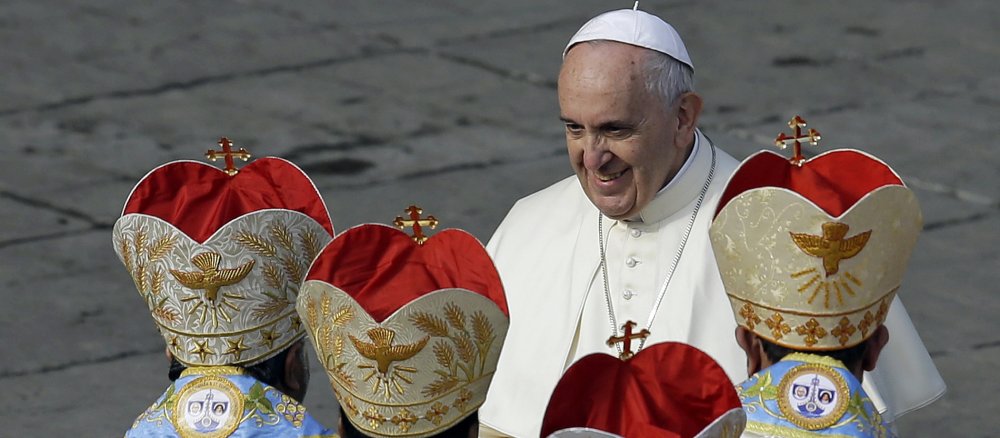 Syro-malabarische Bischöfe mit dem Papst